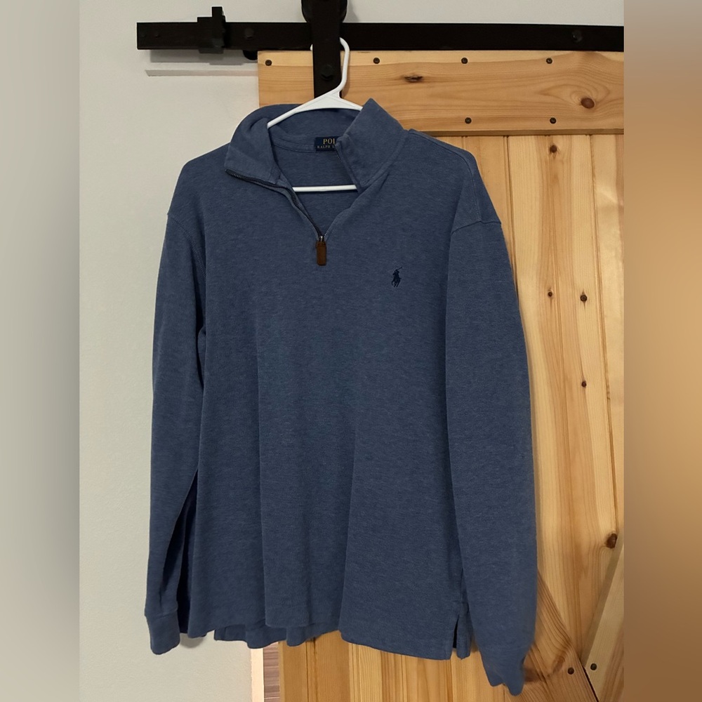 Polo by Ralph Lauren Blue Zip Up Sweater